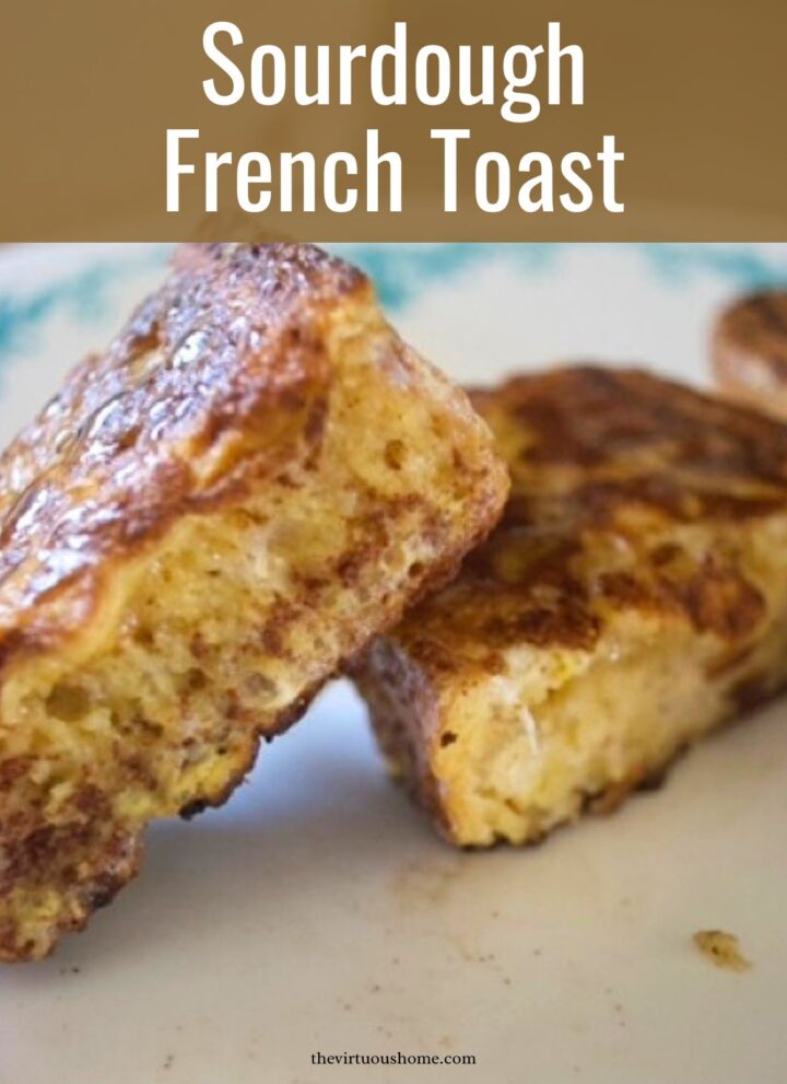 Sourdough French Toast on a Plate