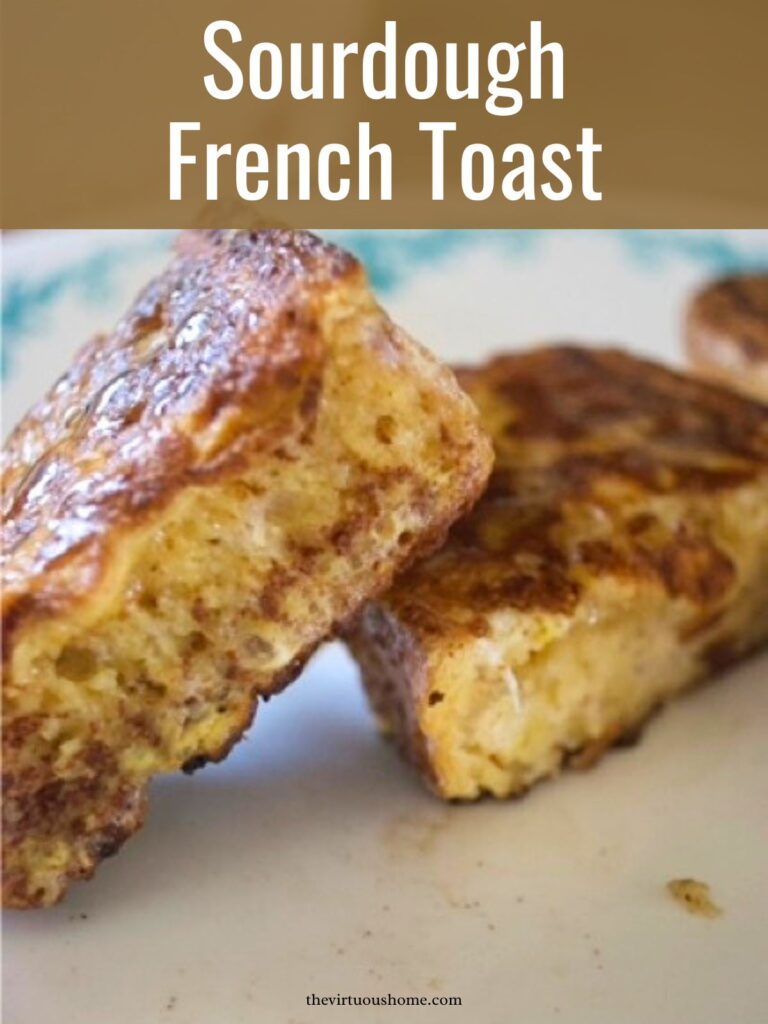 Sourdough French Toast on a plate